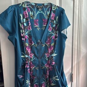 City chic XS dress zip front